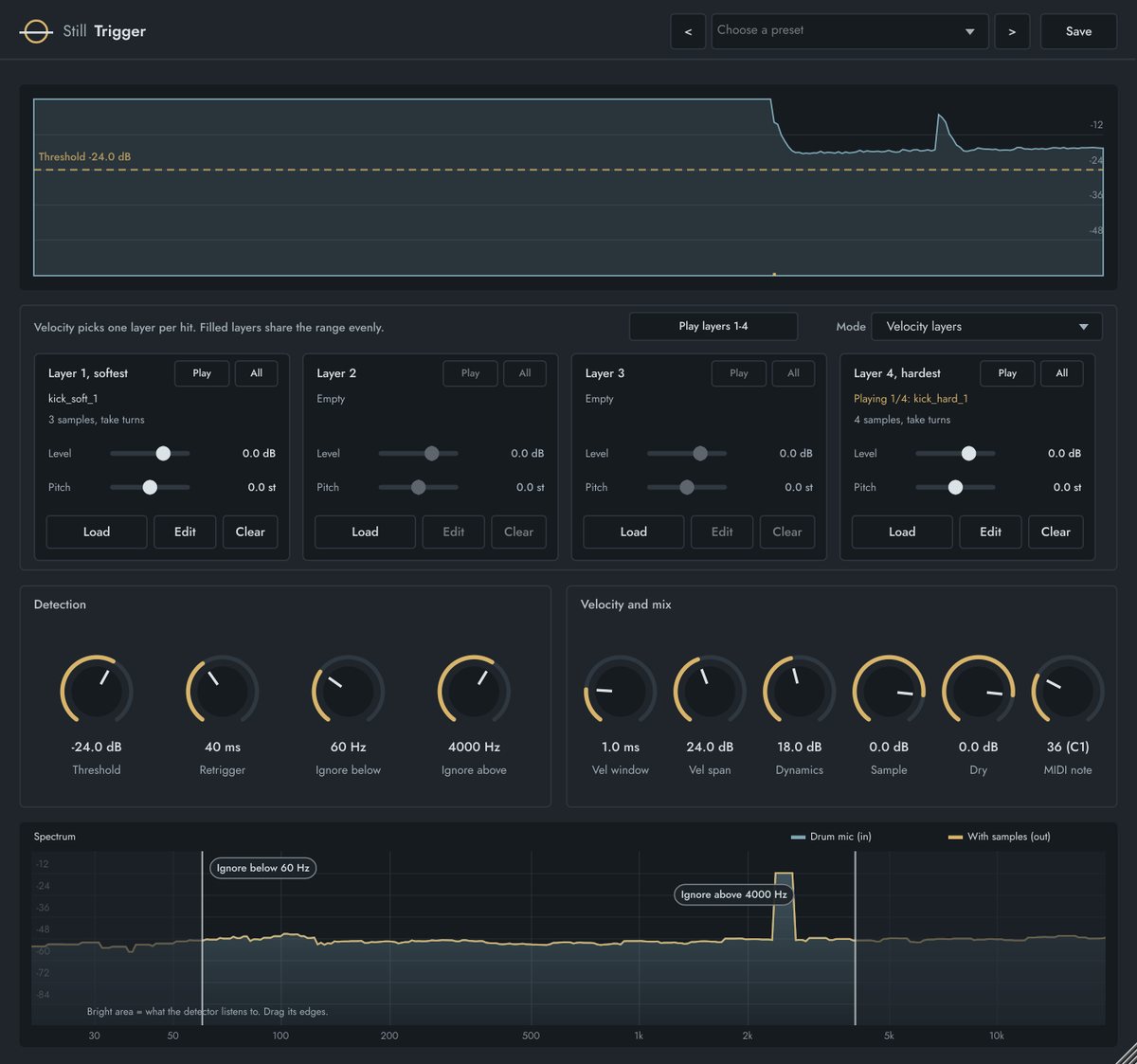 Still Trigger plugin window